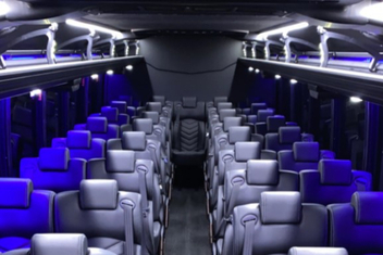 Lenexa Charter Bus Interior