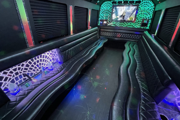 Lenexa Limo Bus Interior