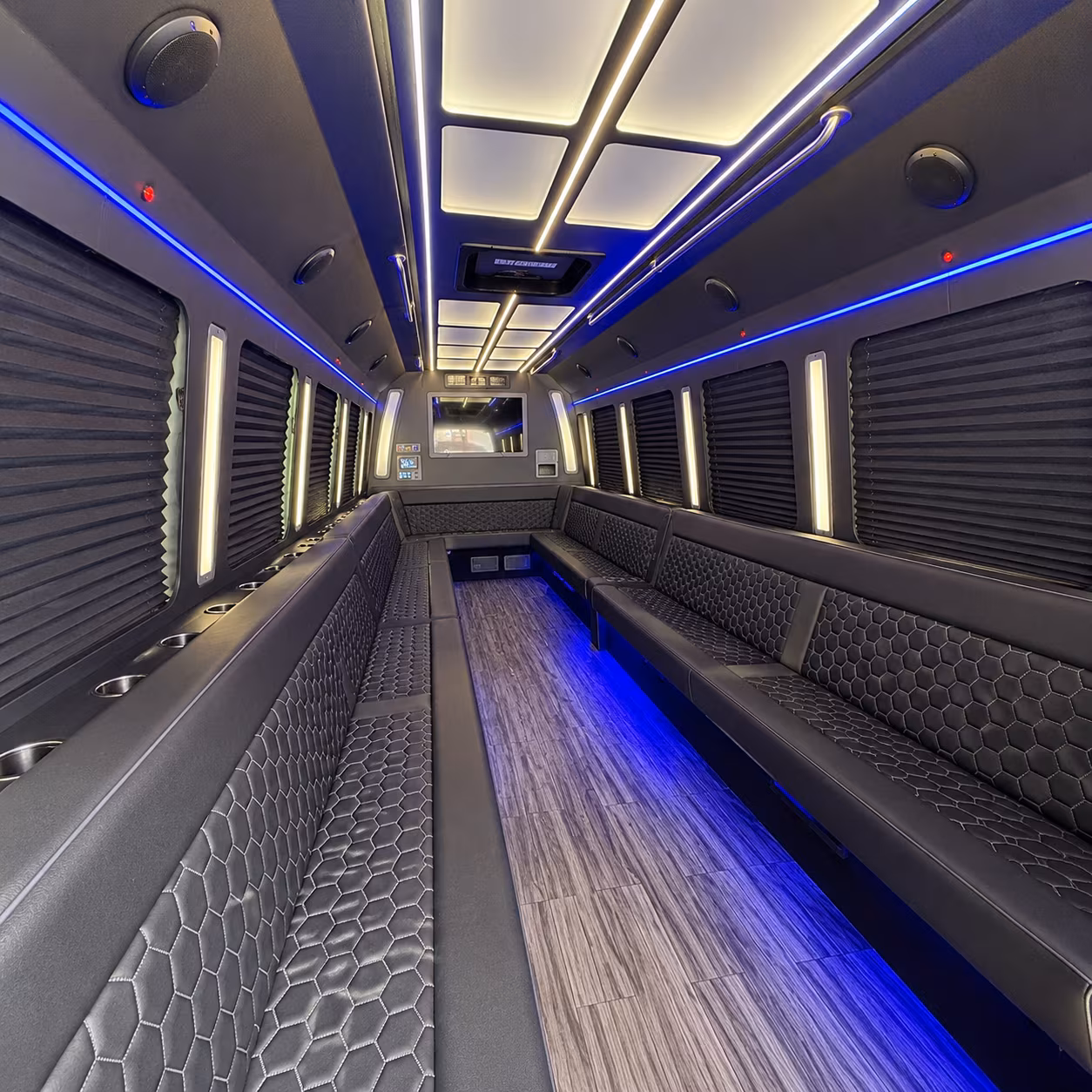 lenexa 30 passenger party bus interior