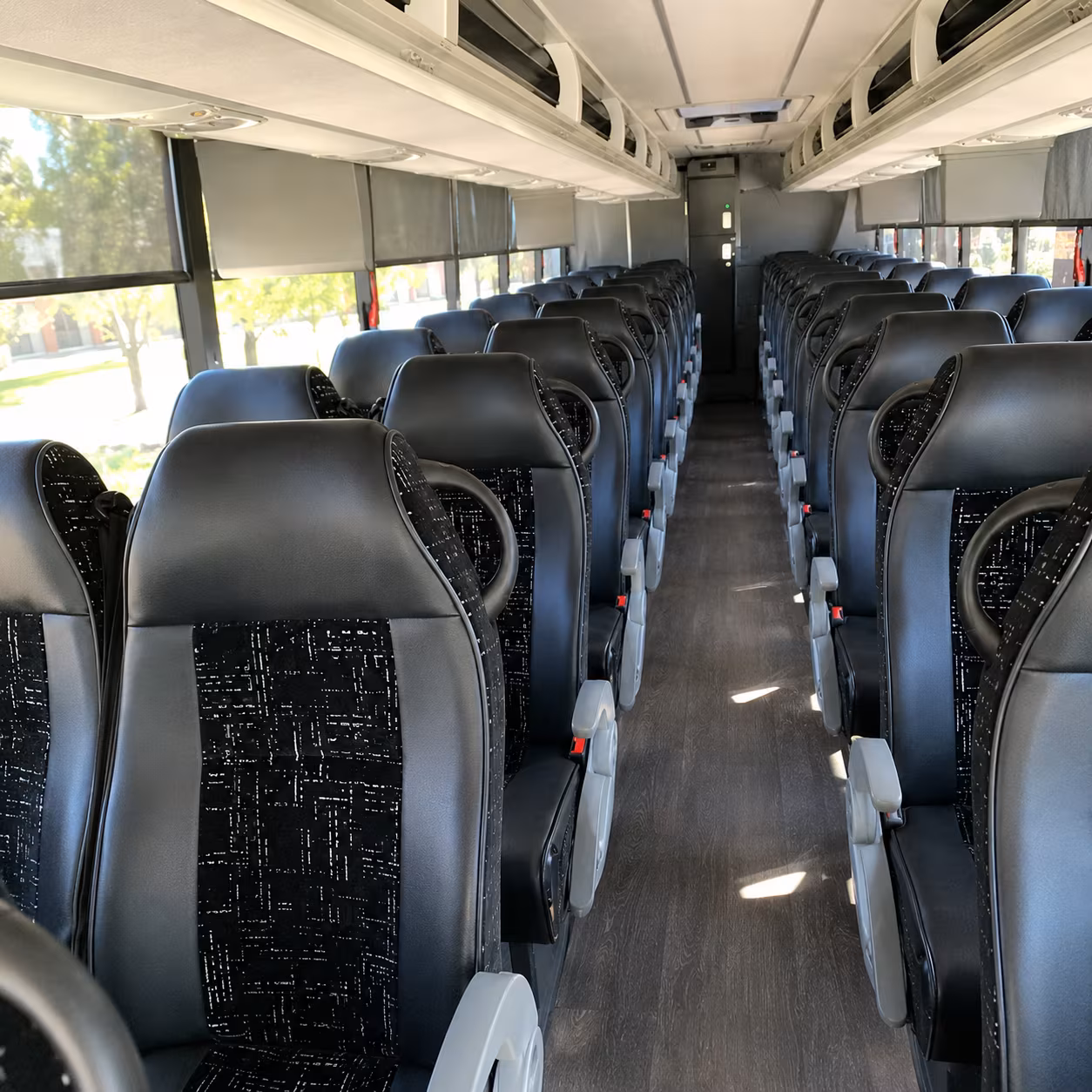 lenexa charter bus rental interior