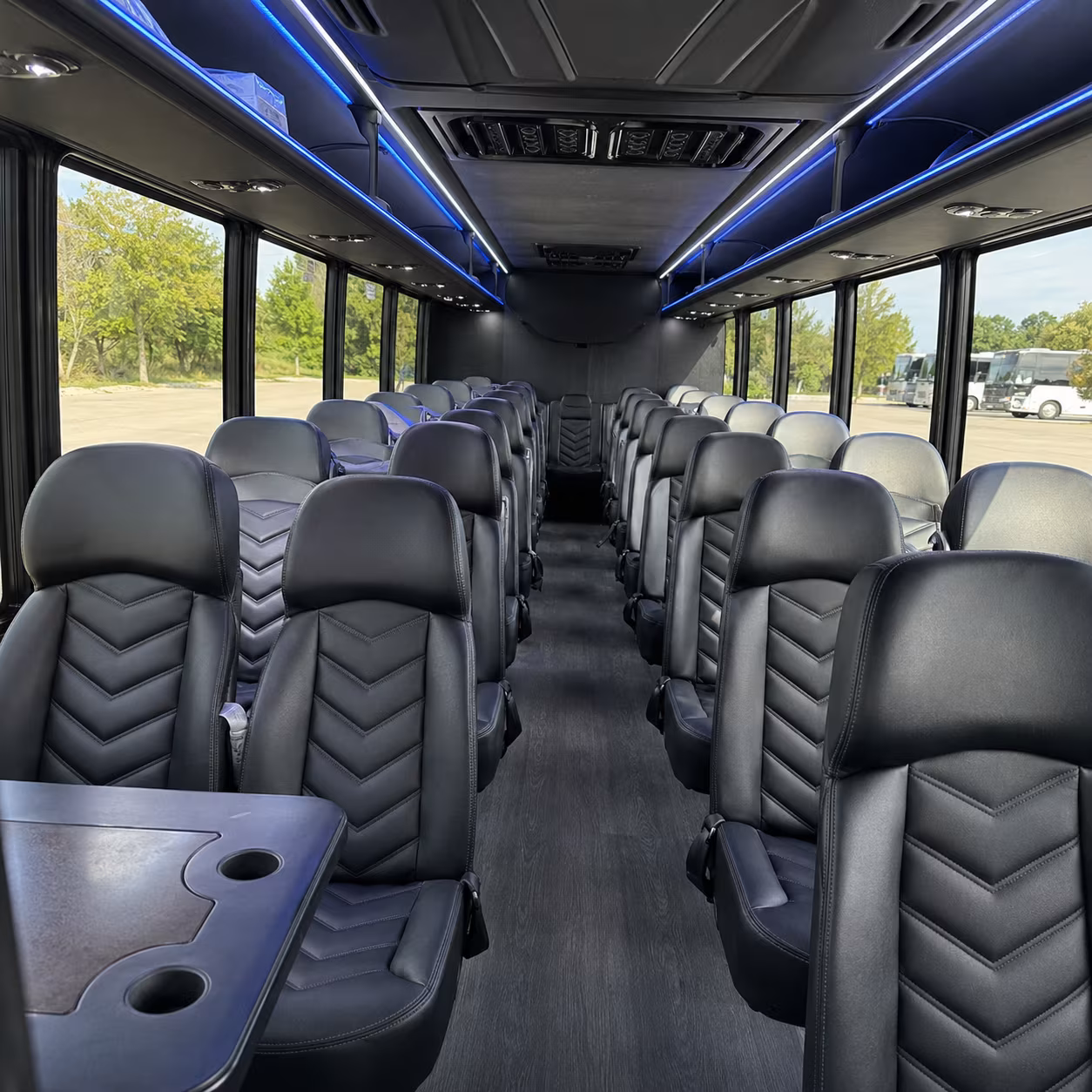 lenexa concert transportation onboard seating
