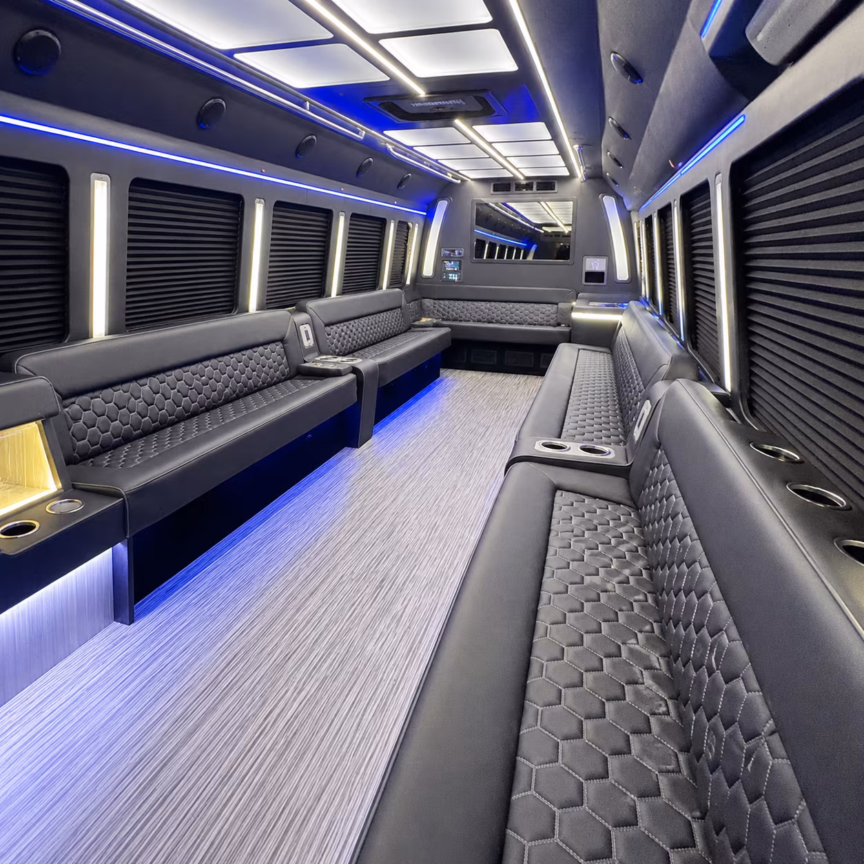 lenexa party bus rental interior